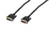 Assmann DVI connection cable, DVI-D (Single Link) (18+1) 2m Black AK-320107-020-S