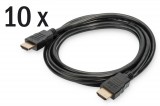 Assmann HDMI High Speed connection cable, type A 2m Black (10-pack) AK-990920-020-S