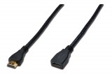 Assmann HDMI High Speed extension cable, type A 2m Black AK-330201-020-S
