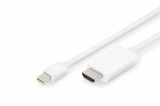 Assmann miniDisplayPort 1.2 - HDMI 2.0 cable 2m White AK-340304-020-W