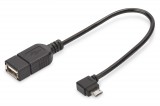 Assmann USB 2.0 adpter cable, OTG, type micro B - A AK-300313-002-S
