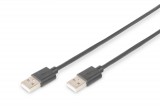 Assmann USB 2.0 connection cable, type A 1,8m Black AK-300101-018-S