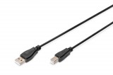 Assmann USB connection cable, type A - B 1,8m Black AK-300102-018-S