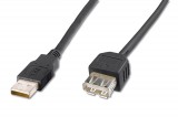 Assmann USB extension cable, type A 3m Black AK-300200-030-S