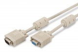 Assmann VGA Monitor extension cable, HD15 10m Beige AK-310203-100-E