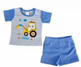 Asti 2 részes kisfiú nyári szett Markolós mintával