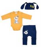 Asti 3 részes kisfiú szett kutyus mintával