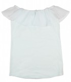 Asti Alkalmi fehér ujjatlan muszlinos lányka felső