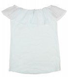 Asti Alkalmi fehér ujjatlan muszlinos lányka felső