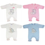 Asti Bébi hosszú ujjú rugdalozó inter Egyszerű nyuszi és süni 50-68