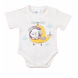 Asti Bébi rövid ujjú kombidressz Vp. Helikopteres nyers 50