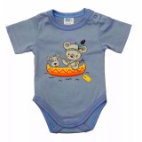 Asti Bébi rövid ujjú kombidressz Vp. Kenus világoskék 50