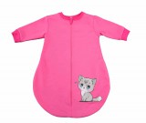 Asti Belül bolyhos hosszú ujjú hálózsák Cicás mintával 2,5 TOG