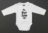 Asti Dorko DRK "Az Élet Szép" mintával nyomott hosszú ujjú baba body