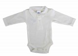 Asti Egyszínű, elöl patentos, galléros hosszú ujjú baba body-kombidressz.