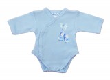 Asti Elöl patentos hosszú ujjú baba body – Kis cipő mintával