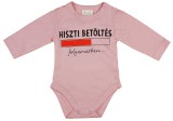Asti Feliratos hosszú ujjú baba body