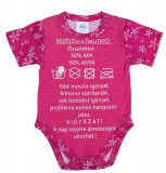 Asti Feliratos rövid ujjú baba body