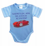 Asti Feliratos rövid ujjú baba body