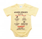 Asti Feliratos rövid ujjú baba body