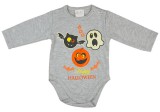 Asti Halloween hosszú ujjú baba body szürke