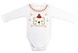 Asti Hosszú ujjú baba body karácsonyi jegesmedve mintával