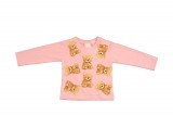 Asti Hosszú ujjú kislány póló cuki Macis mintával