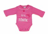 Asti Kis főnök feliratos hosszú ujjú baba body
