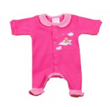 Asti Kislány rugdalózó – Maci mintával, elöl patentos