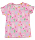 Asti Láma mintás kislány bébi rövid ujjú póló