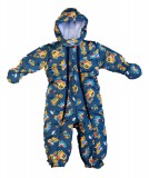 Asti Mintás vízlepergetős, kapucnis bélelt overál kesztyűvel