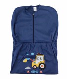 Asti Oviszsák elöl cipzáras, zsebes - Munkagép mintával