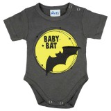 Asti Rövid ujjú baba body "Baby Bat" felirattal