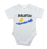 Asti Rövid ujjú baba body Balaton mintával