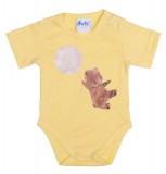 Asti Rövid ujjú baba body cuki Mackó mintával