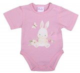 Asti Rövid ujjú baba body cuki Nyuszi mintával