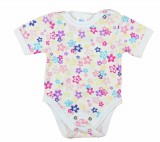 Asti Rövid ujjú dupla patentos baba body