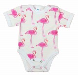 Asti Rövid ujjú dupla patentos baba body