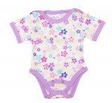 Asti Rövid ujjú dupla patentos baba body