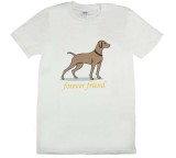 Asti Rövid ujjú férfi póló vizsla mintával