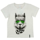 Asti Rövid ujjú kisfiú póló mókás Láma mintával