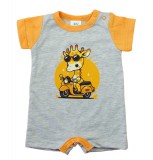 Asti Rövid ujjú napozó pamut anyagból Zsiráf mintával