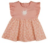 Asti Ujjatlan fodros vállú kislány ruha macis mintával