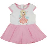 Asti Ujjatlan kislány pamut ruha hercegnős mintával