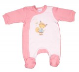 Asti Vékony, pamut, elöl patentos kislány rugdalózó Rókalány mintával