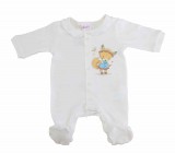 Asti Vékony, pamut, elöl patentos kislány rugdalózó Rókalány mintával