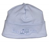 Asti Vonat mintás, fülvédős, megkötős baba sapka