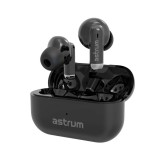 Astrum ET310 BT V5.3 sztereo TWS headset dual mikrofonnal, USB-C töltőtokkal, fekete