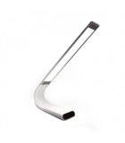 Astrum NL050 ezüst prémium asztali akkumulátoros állítható aluminíum LED lámpa hideg fehér/ meleg fehér