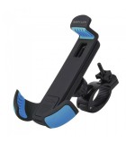 Astrum SH460 gumibevonatos univerzális biciklis okostelefon tartó 3,5" - 6,3" 360 fokban forgatható fekete/kék